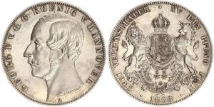 2 Талер Королівство Ганновер (1814 - 1866) Срібло Георг V (король Ганновера) (1819 - 1878)