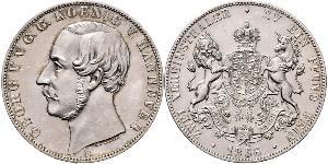 2 Талер Королівство Ганновер (1814 - 1866) Срібло Георг V (король Ганновера) (1819 - 1878)
