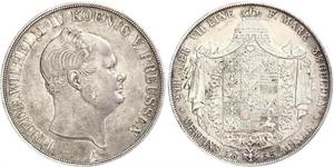2 Талер Королівство Пруссія (1701-1918) Срібло Фрідріх Вільгельм IV (1795 - 1861)