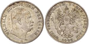 2 Талер Королівство Пруссія (1701-1918) Срібло Wilhelm I, German Emperor (1797-1888)