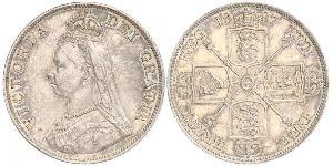 2 Флорин Соединённое королевство Великобритании и Ирландии (1801-1922) Серебро Виктория (1819 - 1901)