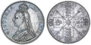 2 Флорін Сполучене королівство Великобританії та Ірландії (1801-1922) Срібло Вікторія (1819 - 1901)