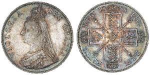 2 Флорін Сполучене королівство Великобританії та Ірландії (1801-1922) Срібло Вікторія (1819 - 1901)