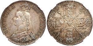 2 Флорін Сполучене королівство Великобританії та Ірландії (1801-1922) Срібло Вікторія (1819 - 1901)