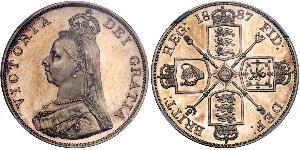 2 Флорін Сполучене королівство Великобританії та Ірландії (1801-1922) Срібло Вікторія (1819 - 1901)