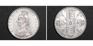 2 Флорін Сполучене королівство Великобританії та Ірландії (1801-1922) Срібло Вікторія (1819 - 1901)
