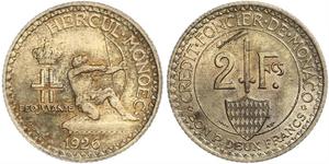 2 Франк Монако (1297 - )  Луи II князь Монако (1870-1949)