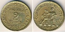 2 Франк Третя французька республіка (1870-1940)  Бронза/Алюміній 