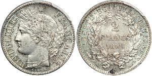 2 Франк Вторая французская республика (1848-1852) Серебро 