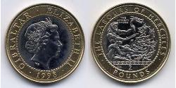 2 Фунт Gibraltar (1704 - ) Біметал Єлизавета II (1926-2022)