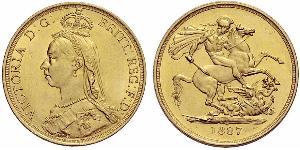 2 Фунт Велика Британія  Золото Вікторія (1819 - 1901)