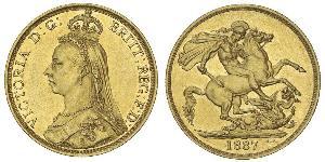 2 Фунт Великобритания  Золото Виктория (1819 - 1901)