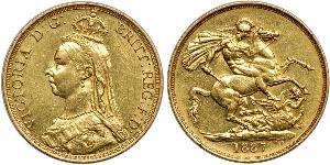 2 Фунт Великобритания  Золото Виктория (1819 - 1901)