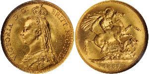 2 Фунт Великобритания  Золото Виктория (1819 - 1901)