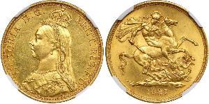 2 Фунт Великобритания  Золото Виктория (1819 - 1901)