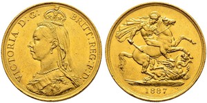 2 Фунт Великобритания  Золото Виктория (1819 - 1901)