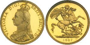 2 Фунт Великобритания  Золото Виктория (1819 - 1901)
