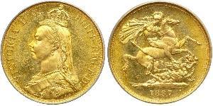 2 Фунт Великобритания  Золото Виктория (1819 - 1901)