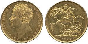 2 Фунт Соединённое королевство Великобритании и Ирландии (1801-1922) Золото Георг IV (1762-1830)