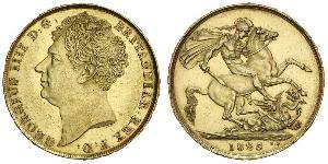 2 Фунт Соединённое королевство Великобритании и Ирландии (1801-1922) Золото Георг IV (1762-1830)