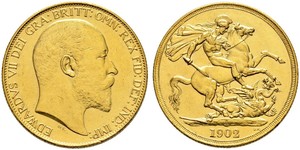 2 Фунт Сполучене королівство Великобританії та Ірландії (1801-1922) Золото Едвард VII (1841-1910)