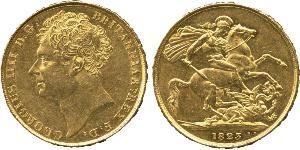2 Фунт Сполучене королівство Великобританії та Ірландії (1801-1922) Золото Георг IV (1762-1830)