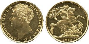 2 Фунт Сполучене королівство Великобританії та Ірландії (1801-1922) Золото Георг IV (1762-1830)