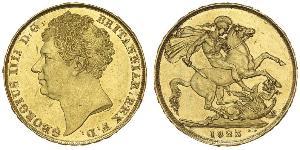 2 Фунт Сполучене королівство Великобританії та Ірландії (1801-1922) Золото Георг IV (1762-1830)