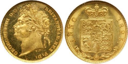 2 Фунт Сполучене королівство Великобританії та Ірландії (1801-1922) Золото Георг IV (1762-1830)