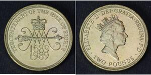 2 Фунт Велика Британія (1922-) Нікель/Мідь Єлизавета II (1926-2022)