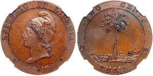 2 Цент Ліберія (1847 - )  
