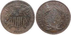 2 Цент США (1776 - ) Цинк/Олово/Медь 