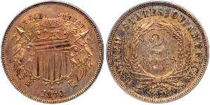 2 Цент США (1776 - ) Цинк/Олово/Мідь 