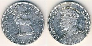 2 Шиллинг Южная Родезия (1923-1980) Серебро Георг V (1865-1936)