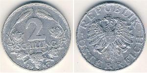 2 Шилінг Перша Австрійська Республіка (1918-1934) Алюміній 