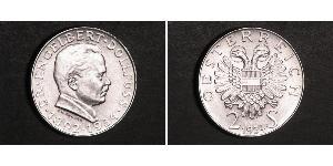 2 Шилінг Federal State of Austria (1934-1938) Срібло 