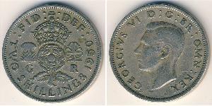 2 Шилінг Велика Британія  Срібло Георг VI (1895-1952)