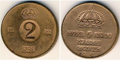 2 Эре Швеция Бронза 