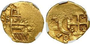 2 Эскудо Габсбургская империя (1526-1804) / Испания Золото Филипп II (король Испании) (1527-1598)