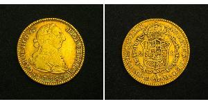 2 Эскудо Перу Золото Карл III король Испании (1716 -1788)