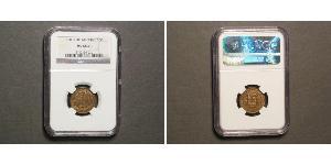 2½ Centime Luxemburgo Cobre Guillermo III de los Países Bajos