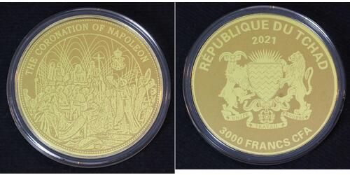 3000 Franc Chad (1960 - ) Gold 