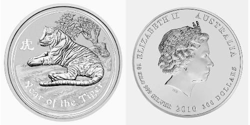 300 Dólar Australia (1939 - ) Plata Isabel II (1926-2022)