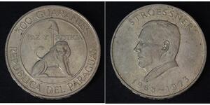 300 Guaraní Paraguay (1811 - ) Argento 