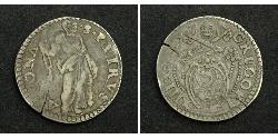 30 Байокко Папська держава (752-1870) Срібло 