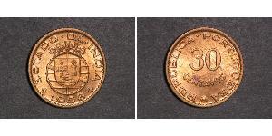 30 Centavo India portoghese (1510-1961) Bronzo 