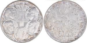 30 Drachma 希臘王國 銀 保罗一世 (希腊) (1901 - 1964)