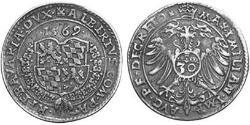 30 Kreuzer Ducato di Baviera (907 - 1623) Argento Alberto V di Baviera(1528 – 1579)