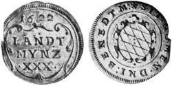 30 Kreuzer Ducato di Baviera (907 - 1623) Argento Massimiliano I di Baviera (elettore)(1573 – 1651)