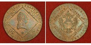 30 Kreuzer Austrian Empire (1804-1867) Copper Francis II, Holy Roman Emperor (1768 - 1835)